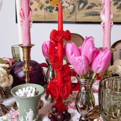 Chefanie Red Flower Candle Online
