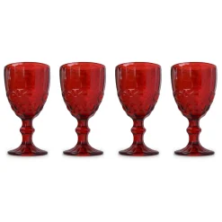 Chefanie Red Stem Glasses (4)