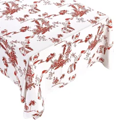 Chefanie Red Toile Tablecloth Outlet