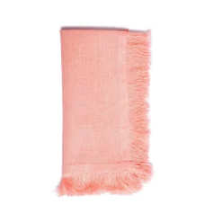 Chefanie Salmon Fringe Dinner Napkins Sale