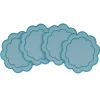 Chefanie Sea Foam Scalloped Cocktail Napkins (4) New