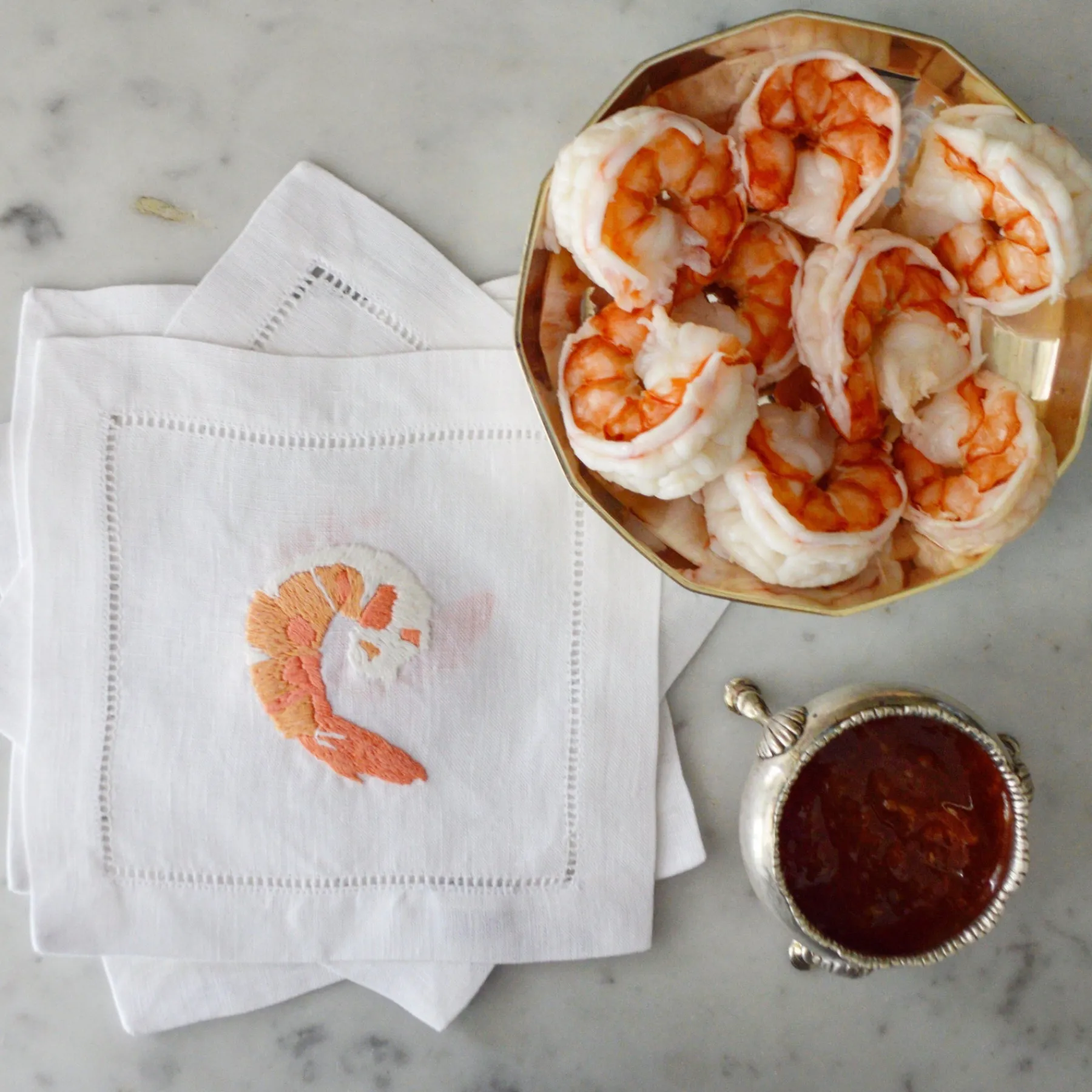 Chefanie Shrimp Cocktail Cocktail Napkins Sale