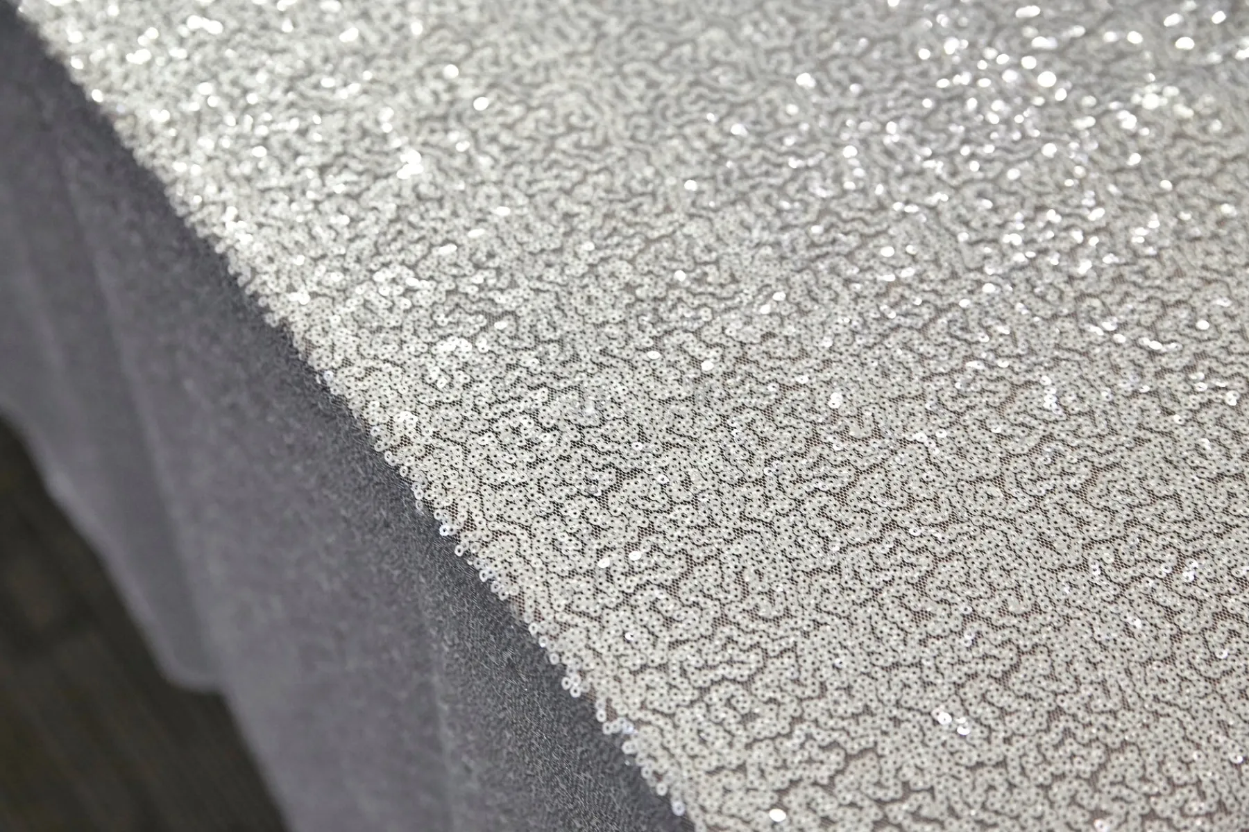 Chefanie Silver Sequin Tablecloth Clearance