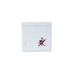Chefanie Skiing Santa Cocktail Napkins (4) Best