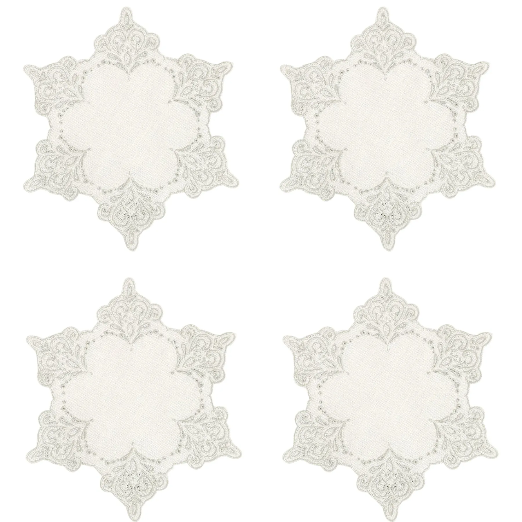 Chefanie Snowflake Cocktail Napkins (4) Online