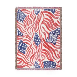 Chefanie Star Spangled Flag Blanket Clearance