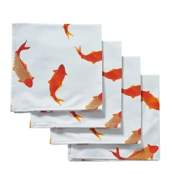 Chefanie Swimming Koi Dinner Napkins (4) Outlet
