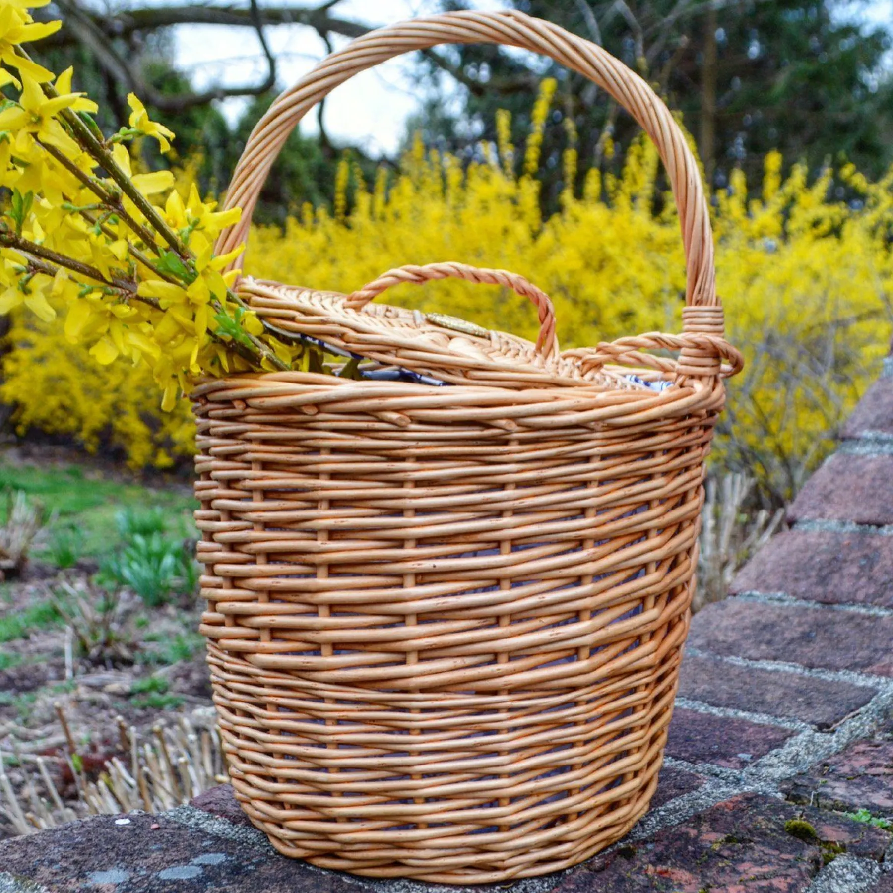 Chefanie Tanner's Brown Wicker Basket New