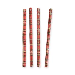 Chefanie Tartan Ceramic Straws (4) Best