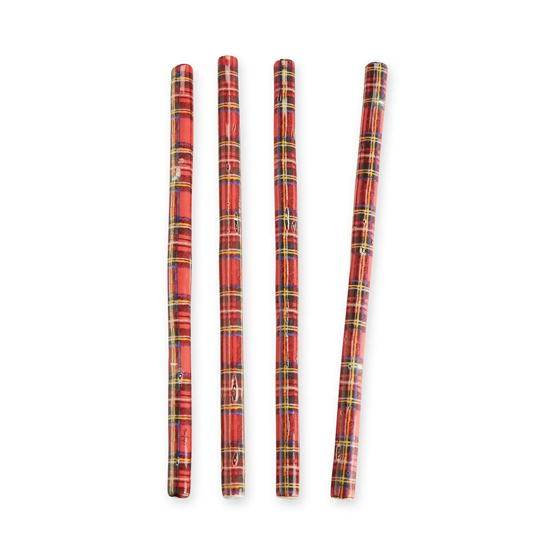 Chefanie Tartan Ceramic Straws (4) Best