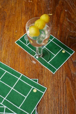 Chefanie Tennis Court Cocktail Napkins (4) Clearance