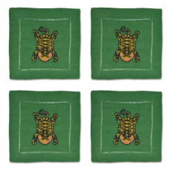 Chefanie Tibetan Tiger Cocktail Napkins (4) Outlet