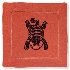 Chefanie Tibetan Tiger Cocktail Napkins (4) Outlet