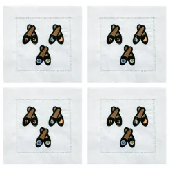 Chefanie Tuxedo Slipper Cocktail Napkins (4) Sale