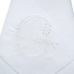 Chefanie Uppercase "G" Cutwork Dinner Napkins Online