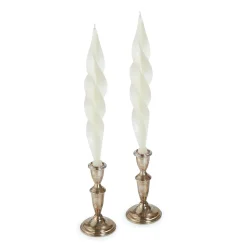Chefanie White Feather Candles (2)
