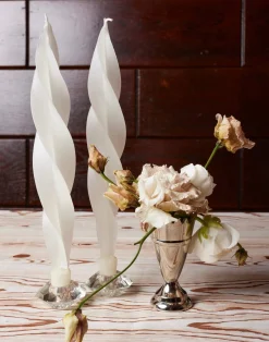 Chefanie White Feather Candles (2)