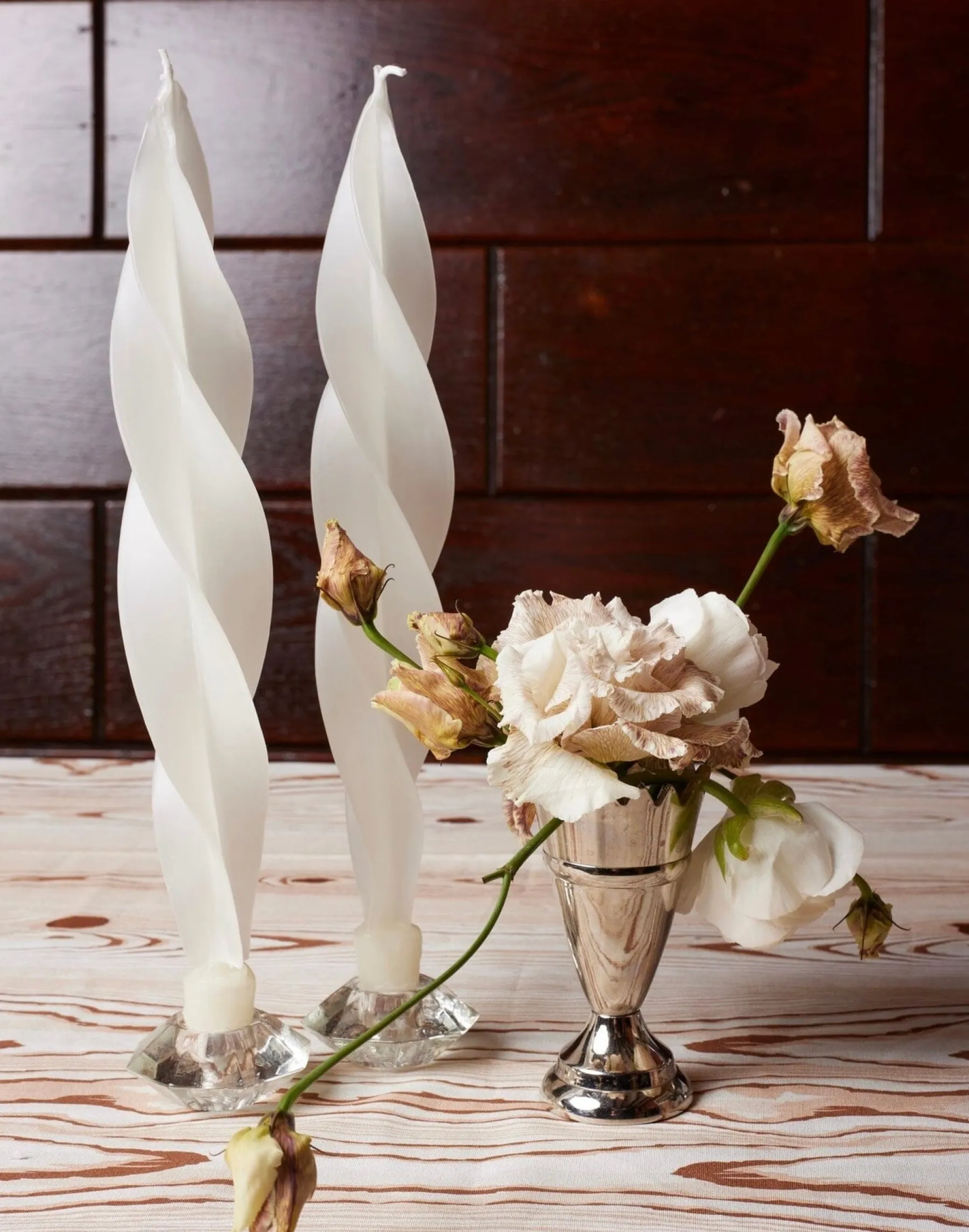 Chefanie White Feather Candles (2)