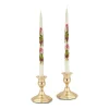 Chefanie White Painted Tulip Tapers (2) Sale