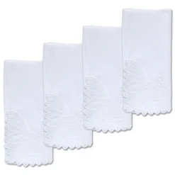 Chefanie White Peacock Dinner Napkins (4) Online