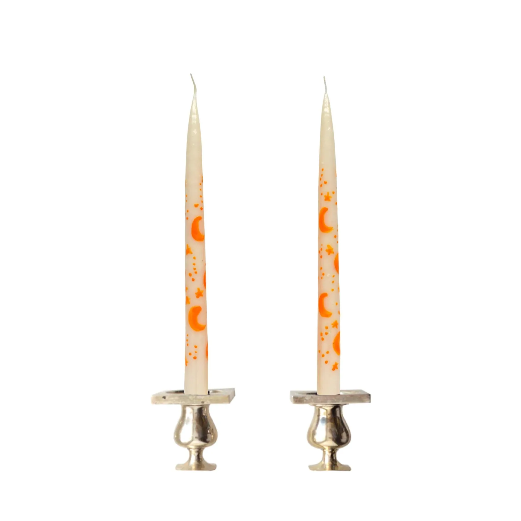 Chefanie White Starry Sky Tapers (2) Outlet