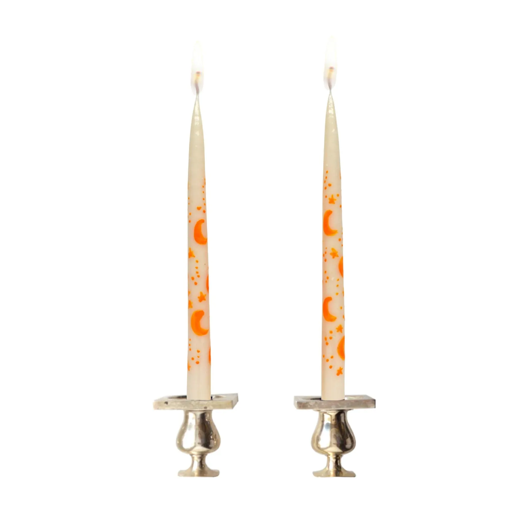 Chefanie White Starry Sky Tapers (2) Outlet