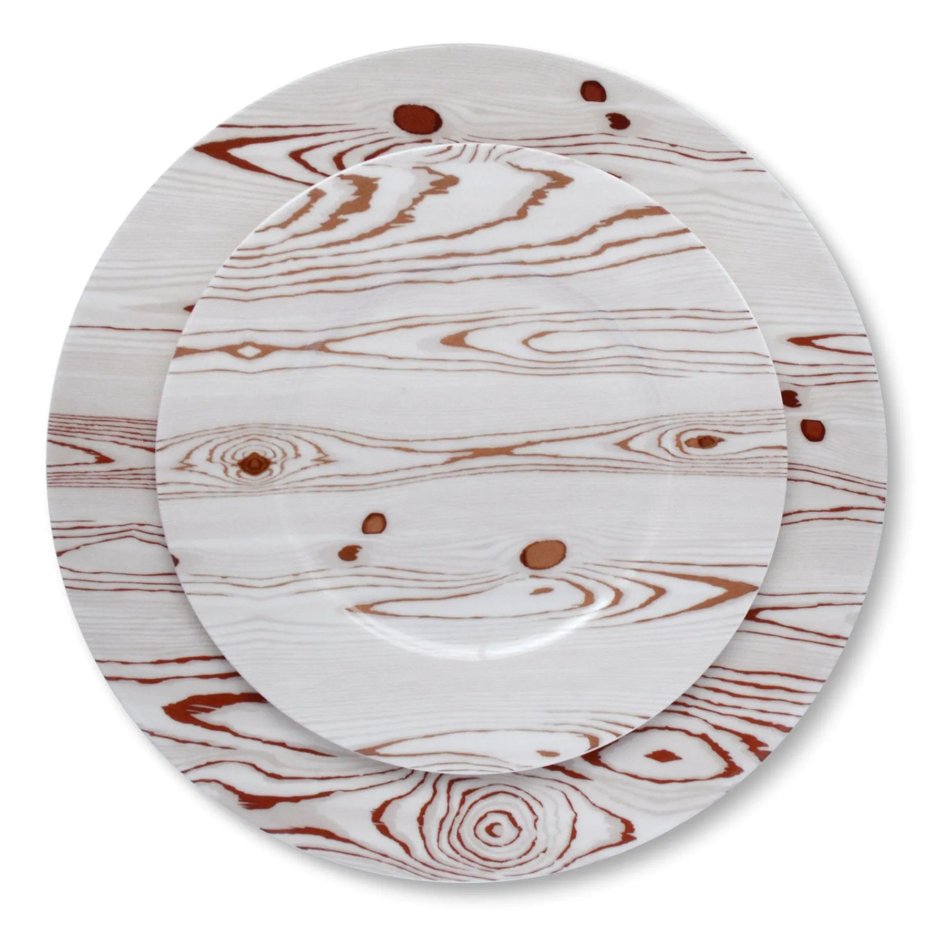 Chefanie White Wood Dinner Plate Hot