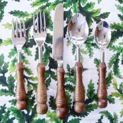 Chefanie Wood Handle Flatware Sale